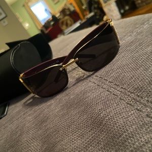 Vintage Dolce & Gabbana Black Rectangle Sunglasses